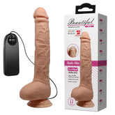 Baile 11" Realistic Dildo Vibrator with Strong Suction Cup │ Multi-Speed, Waterproof TPR
